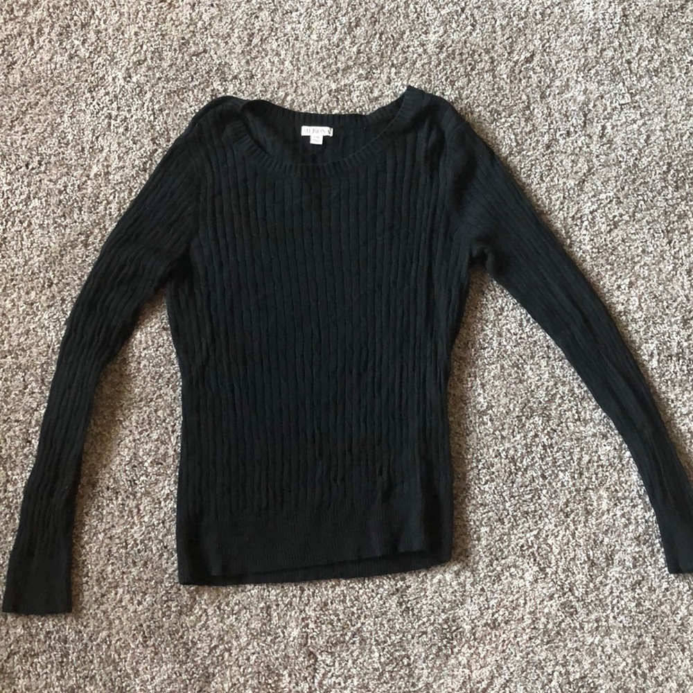 Black Cable knit